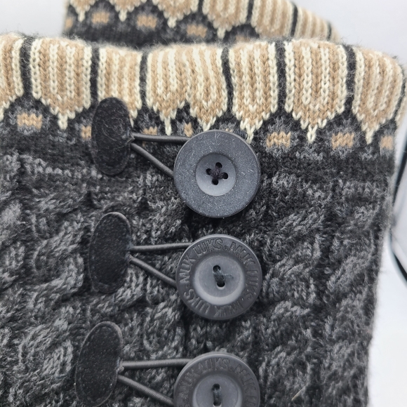 Muk Luks Womens Cheryl Boots Size 10 Sweater Knit Fold Over - Picture 6 of 15